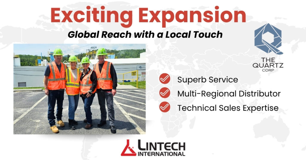 Lintech International is proud to announce the expansion of our distribution partnership with The Quartz Corp (TQC). 